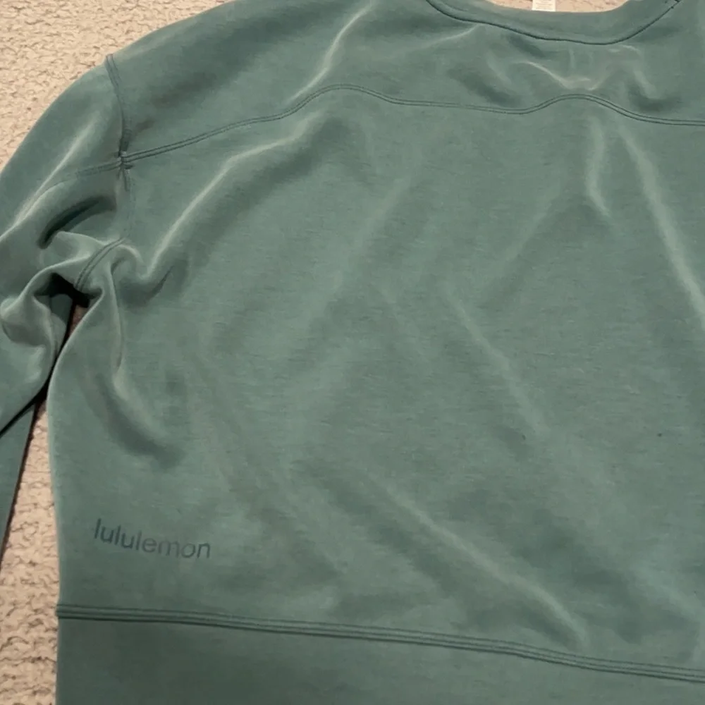 Lululemon Perfectly Oversized Cropped Crew *Softstreme Tidewater Teal size 6